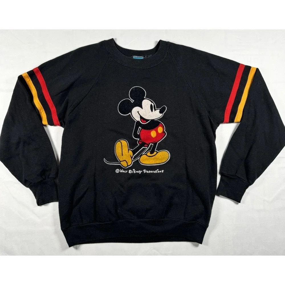 MICKEY MOUSE vintage 80s character‎ fashions sweatshirt Large Walt Disney rare